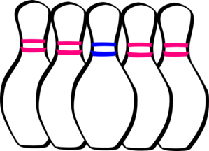 Bowling Pins Clip Art At Clker Com   Vector Clip Art Online Royalty