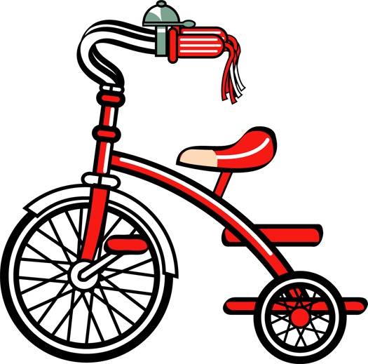 Clip Art Of Tricycle     Abc Bicycles   Pinterest