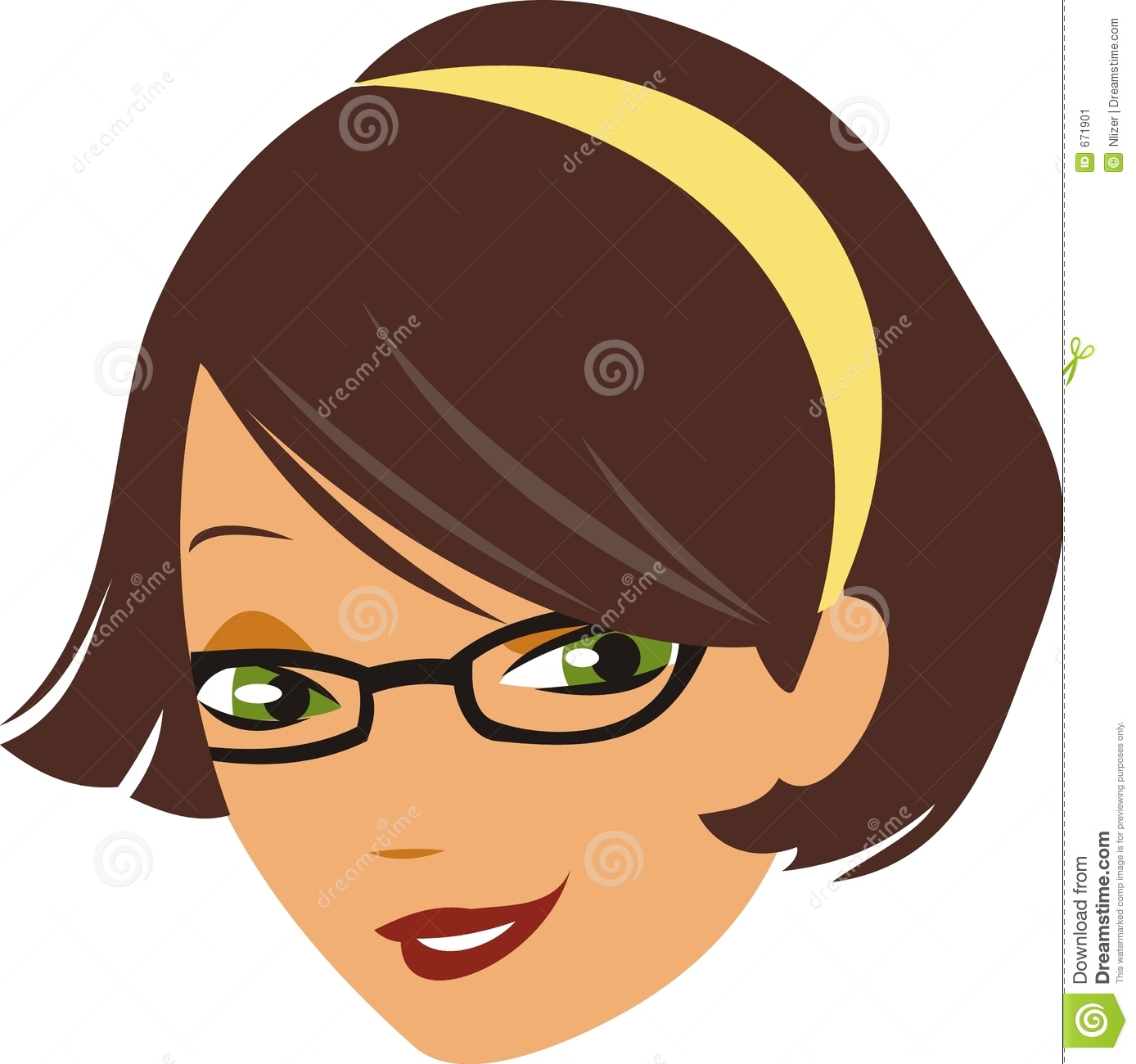 Clipart Brown Hair Of Girl With Brown Hair