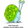 Clipart  Fast Or Slow   God Loves You Whether You Are Fast Or Slow