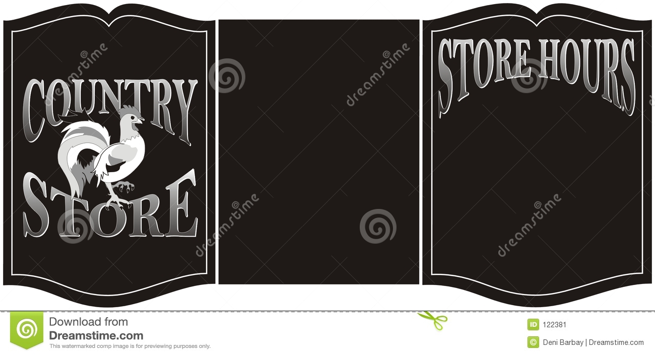 Country Store Sign Stock Image   Image  122381