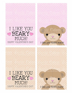 Cupcake Cutiees  Beary Love Valentine Card Diy   Party Store