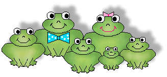 Frog Family Clipart