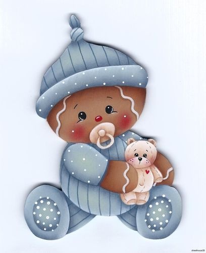 Gingerbread Baby Clipart Hp Gingerbread Baby With Teddy