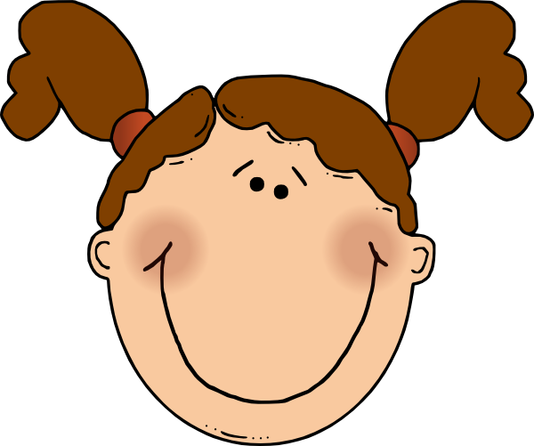 Girl With Brown Hair Clip Art