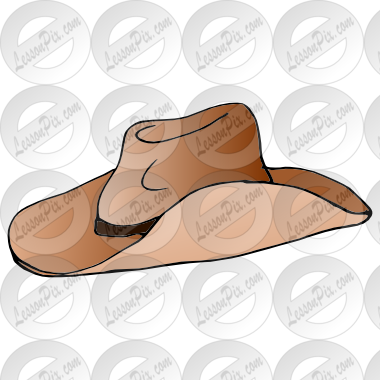 Hat Picture For Classroom   Therapy Use   Great Cowboy Hat Clipart