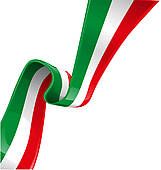 Italian Background Clip Art   Italian Background With Flag   Royalty