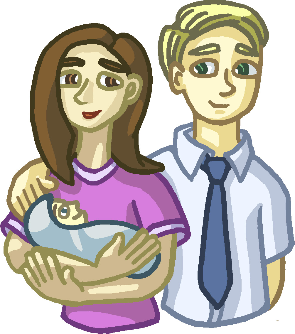Ldsfiles Clipart  Family With New Baby