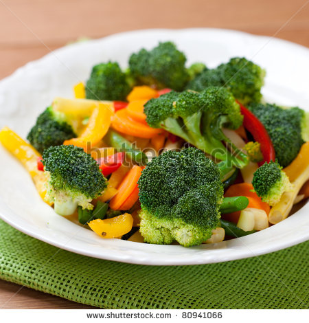 Mixed Cooked Vegetables Stock Photo 80941066   Shutterstock