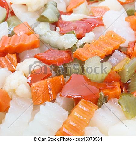 Mixed Vegetables As Used In Russian Salad Including Carrots Turnips    