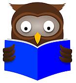Owl Reading Clipart K13099742 Jpg