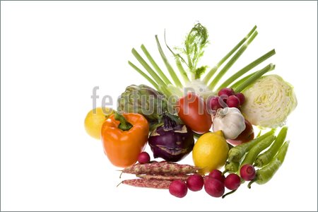 Picture Of Mixed Vegetables Isolated  Royalty Free Photo At    