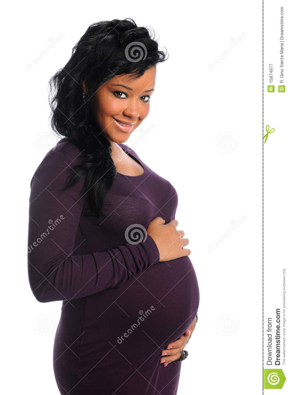 Pregnant African American Woman Royalty Free Stock Photography   Image