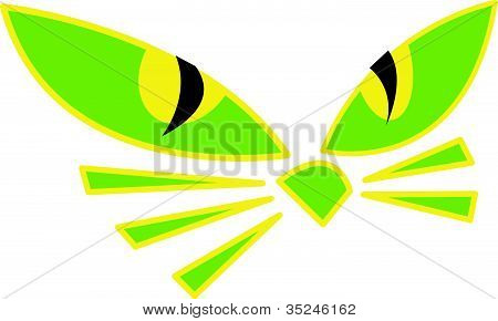 Pumpkin Face Carving Stencil Clip Art Of Fun Or Funny Scary Cat Eyes