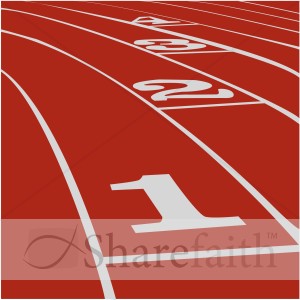 Red Track   Inspirational Clipart