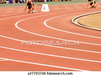 Running Track Sports Shoe Starting Line Tank Top View Large Photo