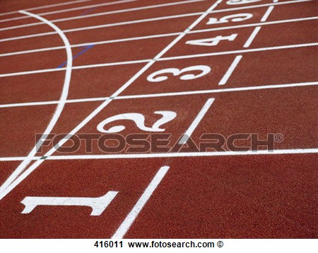 Stock Photography Of Lanes On A Running Track 416011   Search Stock    