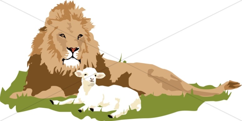 The Lamb And The Lion   Old Testament Clipart