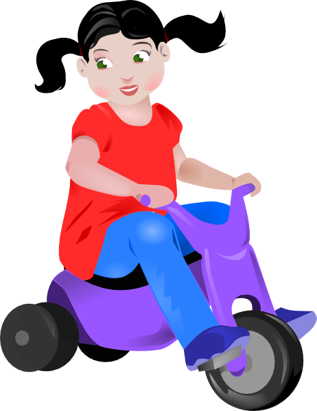 Toddler On Trike Clip Art At Clker Com   Vector Clip Art Online