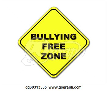 Yellow Bullying Free Zone On White Background   Clip Art Gg60313535