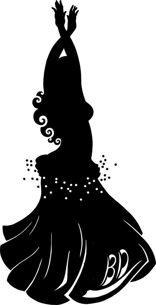 Belly Dancer Silhouette Clip Art It At The Arts Festival