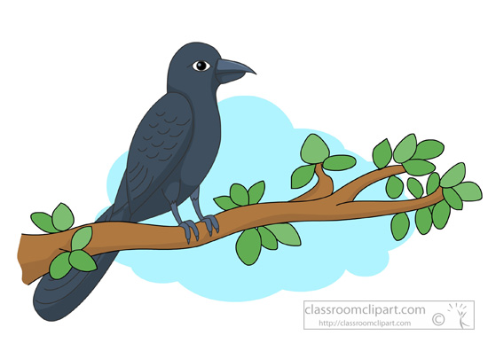 Bird Clipart   Cuckoo Bird On Tree Branch   Classroom Clipart