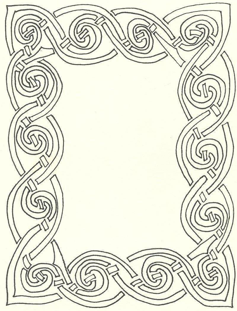 Celtic Knot Border Clip Art