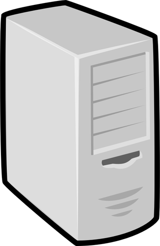 Computer Unit With Thick Black Border Vector Clip Art   Public Domain    