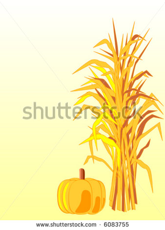 Corn Stalks Clip Art Stock Vector Vector Corn Stalk    