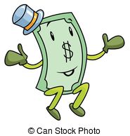 Happy Paper Money Symbol Clip Art