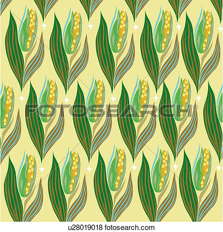 Indoors Wallpaper Repetition Background Corn Design Arts Pattern