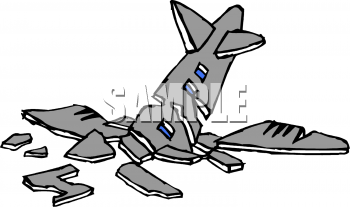 Plane Crash Clip Art Airplane Clip Art Image