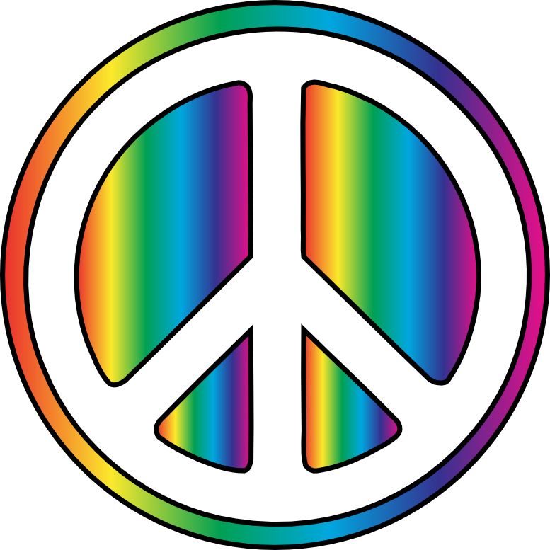 Rainbow Peace Sign Scallywag Peacesymbol Org Peace Symbol Peace