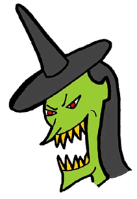 Scary Laughing Witch Picture