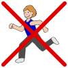Showing Gallery For No Running Clipart