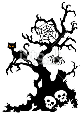 Spooky Tree Clip Art