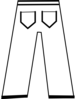 White Pants Clip Art At Clker Com   Vector Clip Art Online Royalty