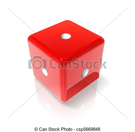 3d Red Dice With One Dot On All Sides Csp5669848   Search Eps Clip Art