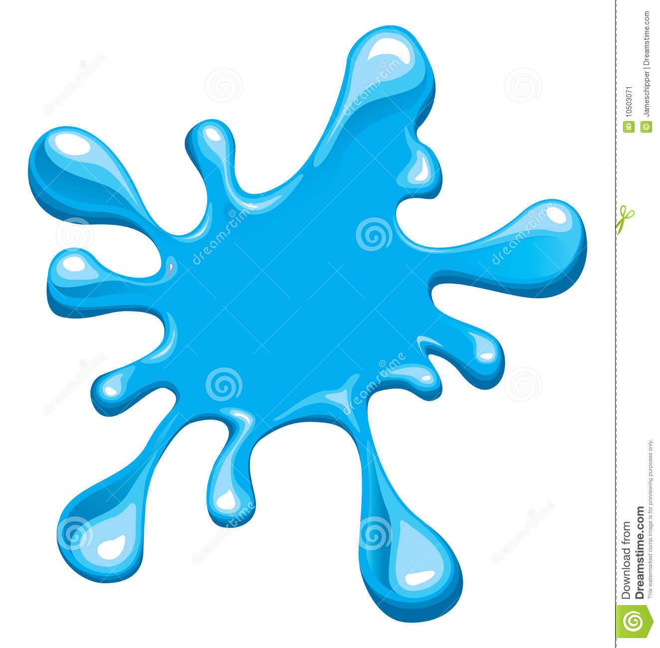 Blue Splash Stock Image   Image  10503071