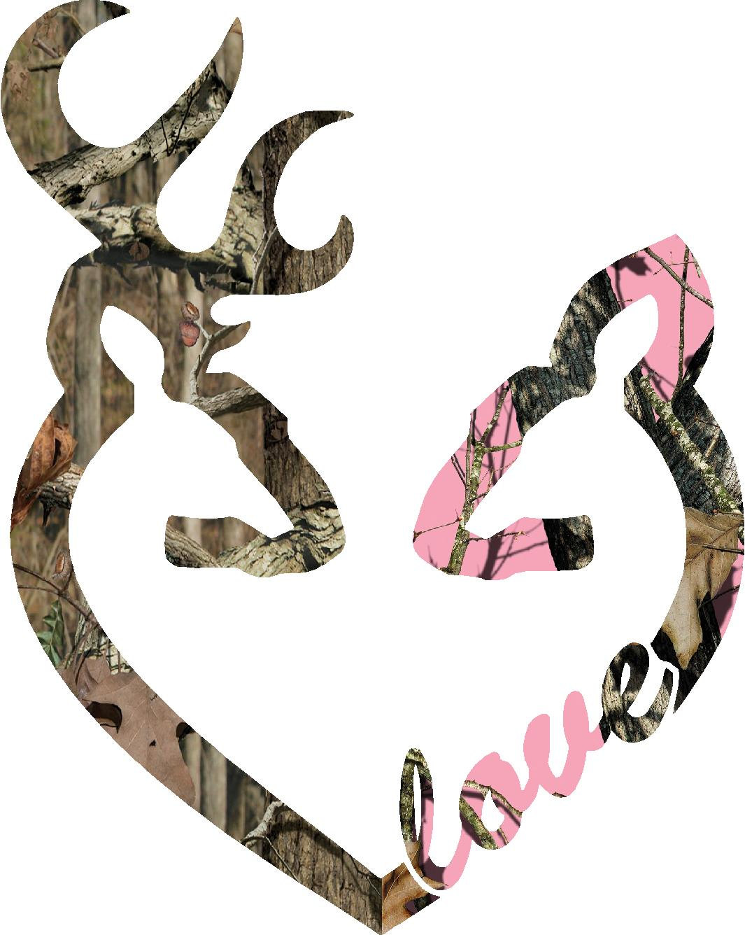 Browning Style Camo Buck And Pink Camo Doe By Backwoodhobbies