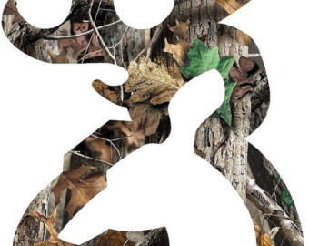 Browning Style Deer Camo Decal Stic Ker Printed And Matte Laminated 2