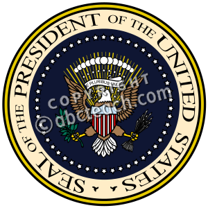 Clip Art  Seal Of The President Of The United States Color   Preview 1