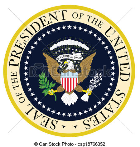 Clipart Vector Of President Seal   A Depiction Of The Seal Of The    