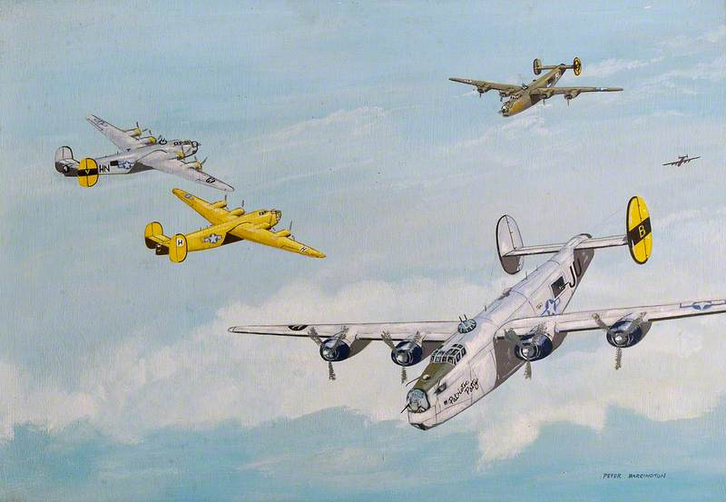 Consolidated B 24 Liberator An American Heavy Bomber Graphics Art    