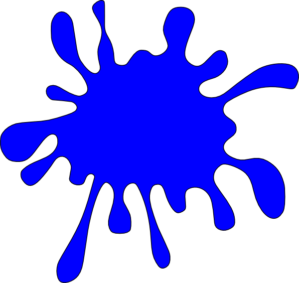 Dark Blue Splash Clip Art At Clker Com   Vector Clip Art Online