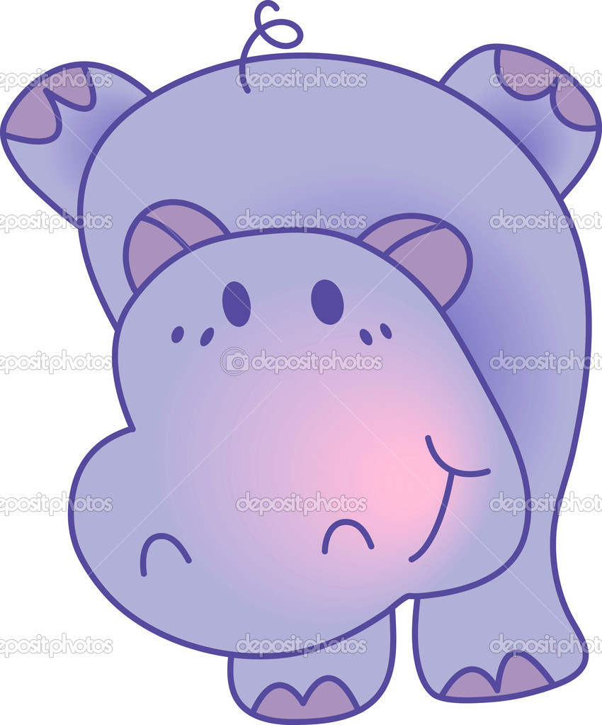 Funny Hippopotamus   Illustration Image   Stock Illustration