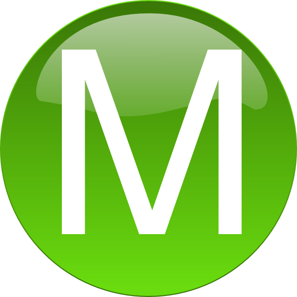 Green M Clip Art At Clker Com   Vector Clip Art Online Royalty Free