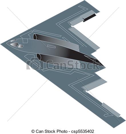 Military Bomber Airplane Jet Clip Art In Vector Format 