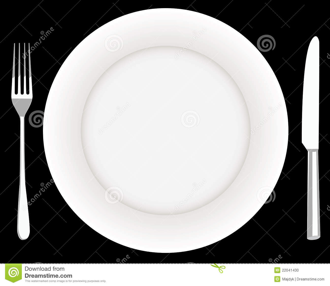 More Similar Stock Images Of   Fork Plate And Knife
