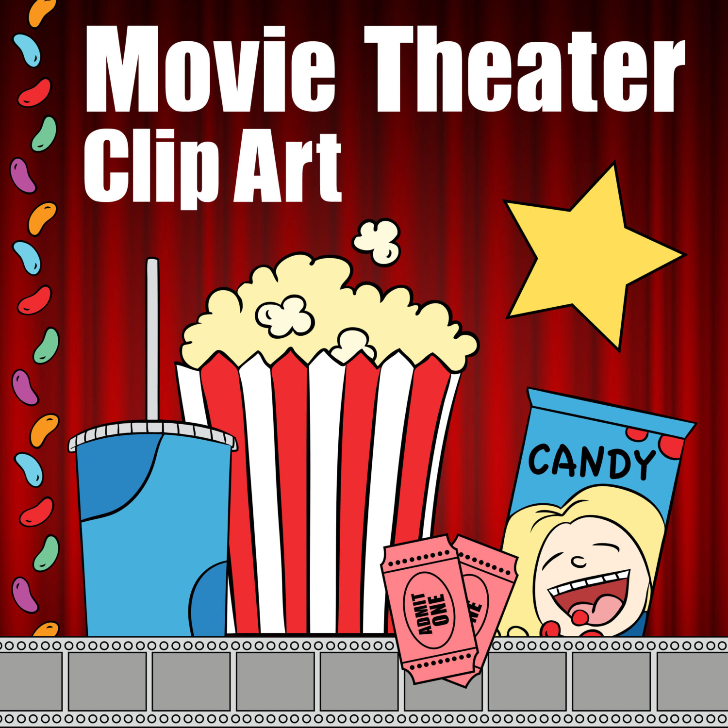 Movie Theater Clip Art Theater Clipart Drive In Clip By Pigknit